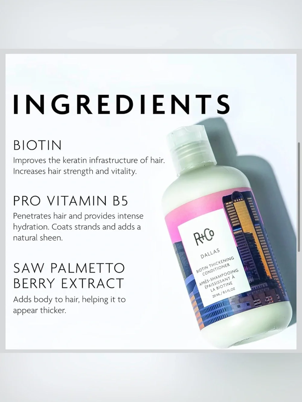 R+Co DALLAS Biotin Thickening Conditioner
